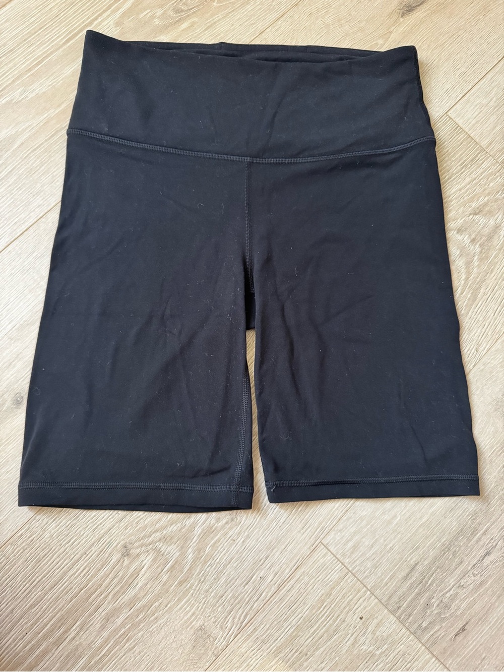 Athleta Black High-Rise Bike Shorts 8”